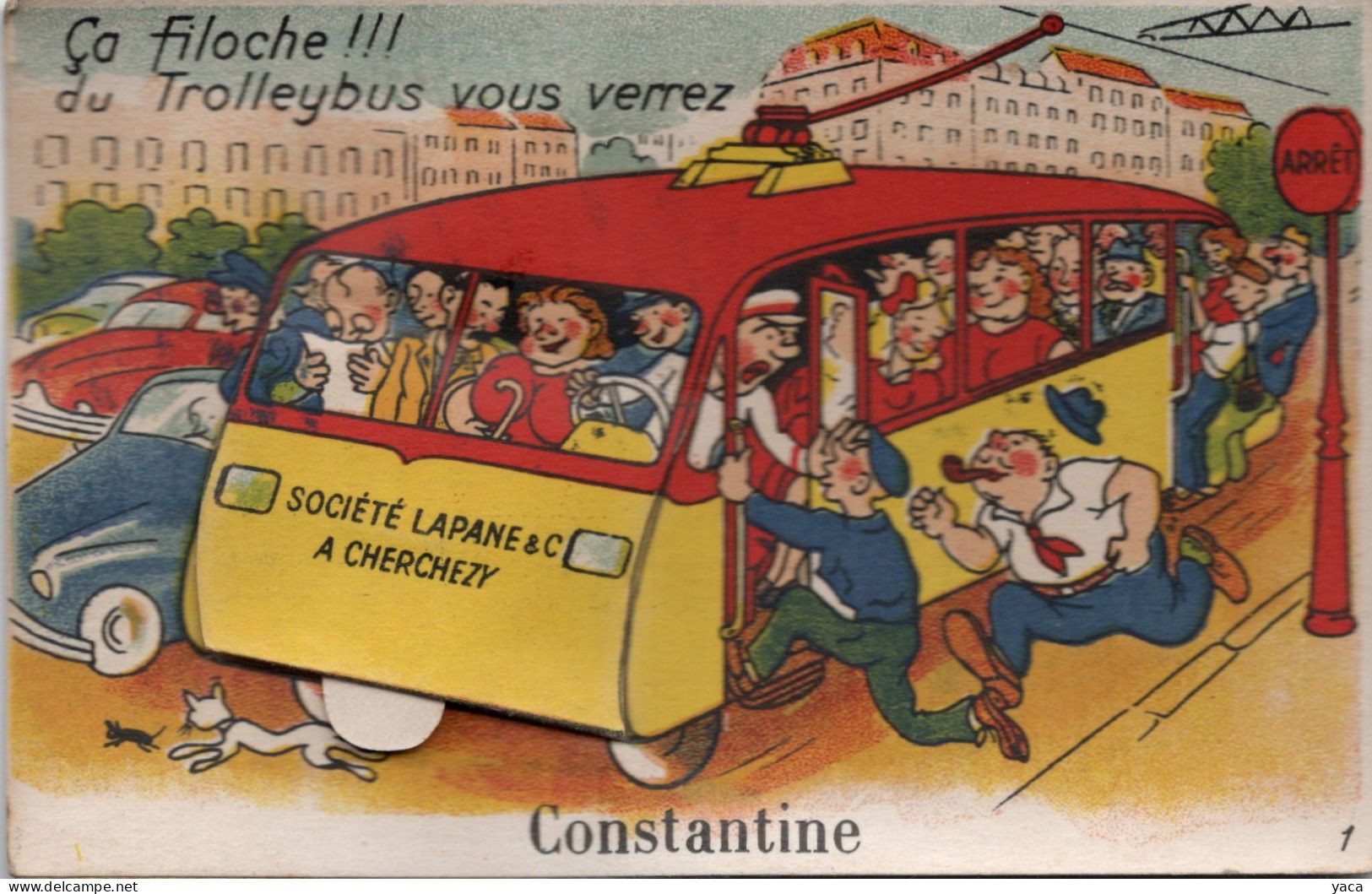 Carte Dépliant 10  Multivues Autobus  "ça Filoche ... Constantine - é - Mechanical