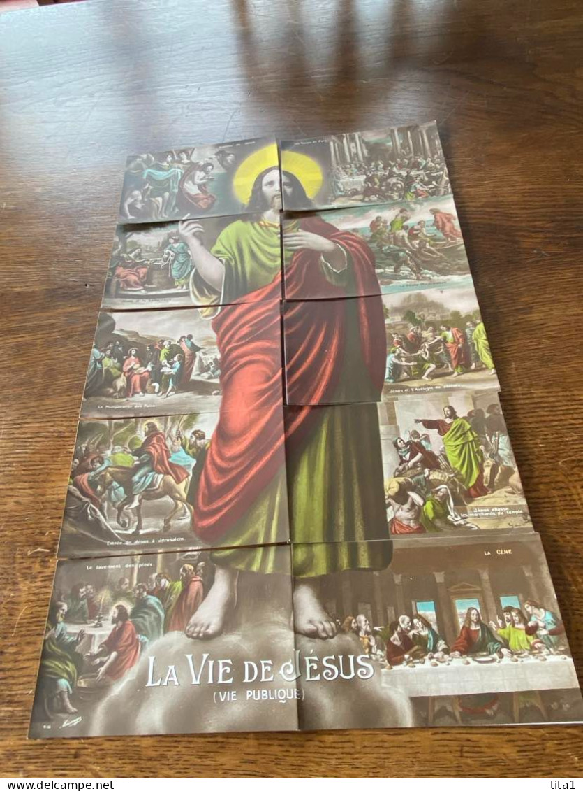 La Vie Publique De Jésus - Puzzle De 10 Cartes Complet - Jesus