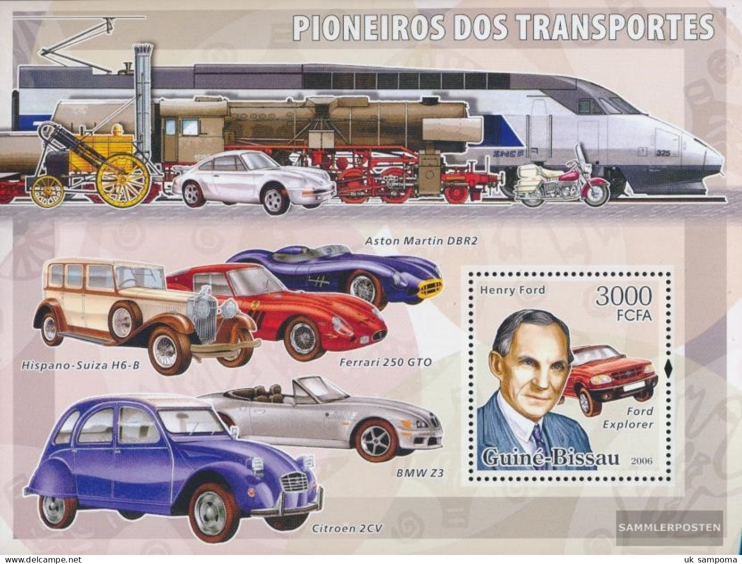 Guinea-Bissau Miniature Sheet 557 (complete. Issue) Unmounted Mint / Never Hinged 2006 Transportpioniere (Henry Ford) - Guinea-Bissau