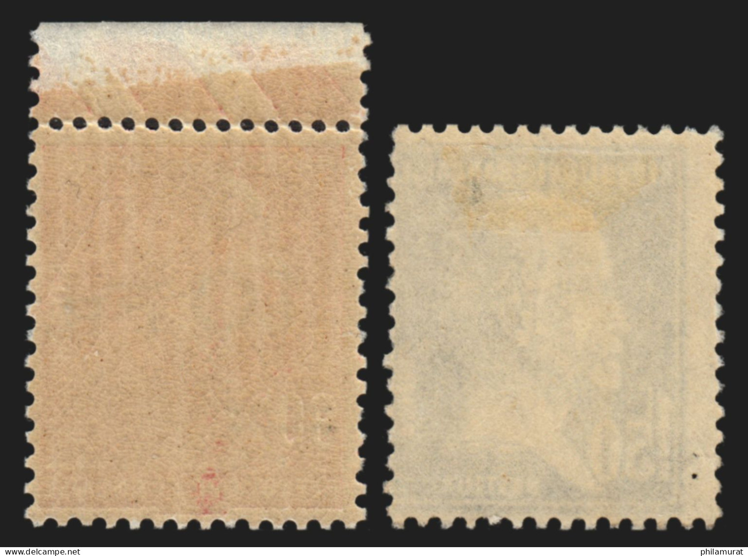 Poste Aérienne N°3/4, "ILE DE FRANCE" 1928, Surcharges FAUSSES - Neufs **/* - 1927-1959 Mint/hinged
