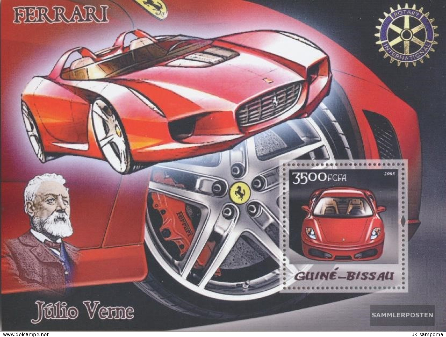 Guinea-Bissau Miniature Sheet 515 (complete. Issue) Unmounted Mint / Never Hinged 2005 Ferrari & Jules Verne & Rotary - Guinea-Bissau