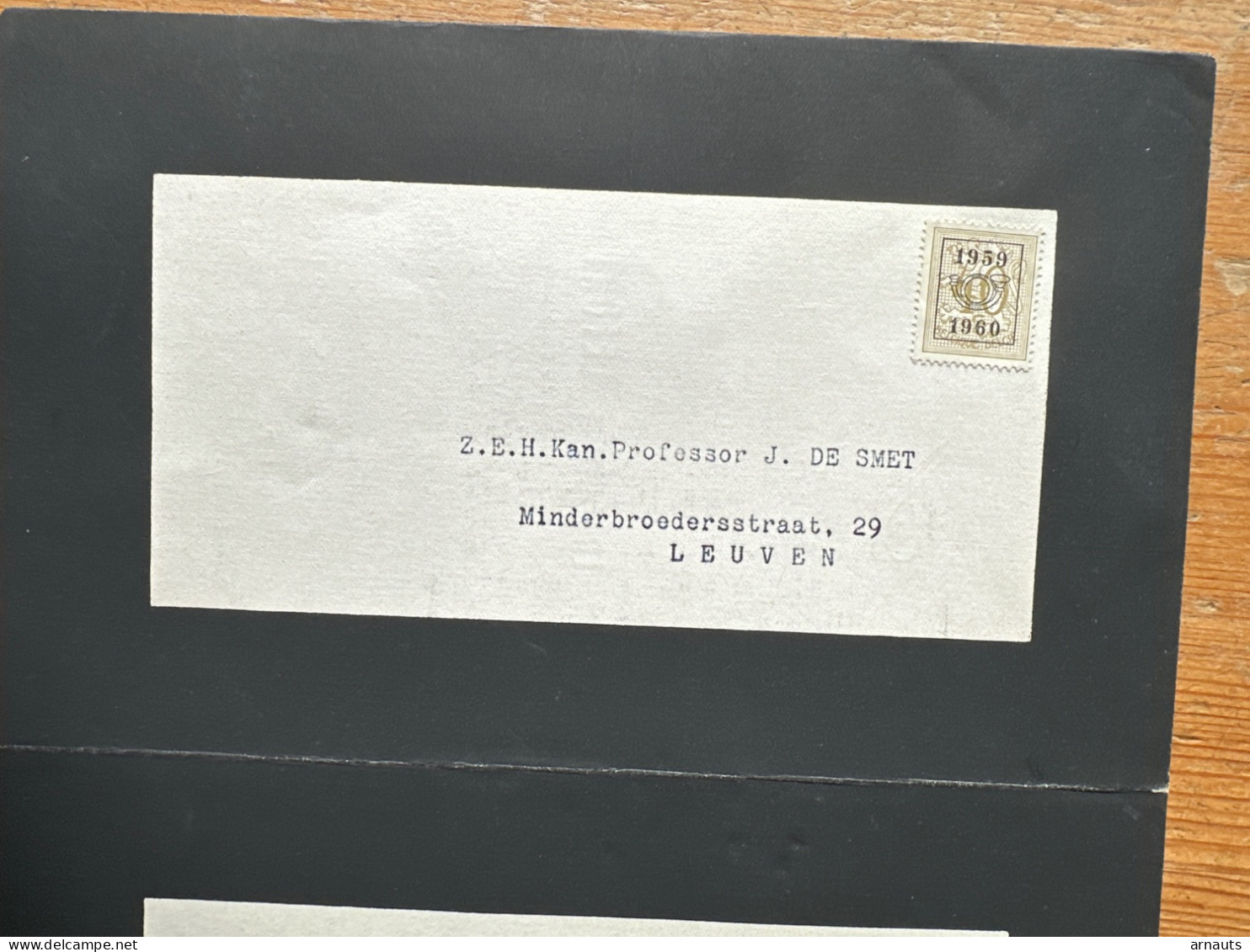 Rector Kath. Univ Leuven KUL U Gebed Monseigneur Louis Lefort *1879 Orchimont +1959 Louvain Prof Faculteit Wijsbegeerte - Todesanzeige