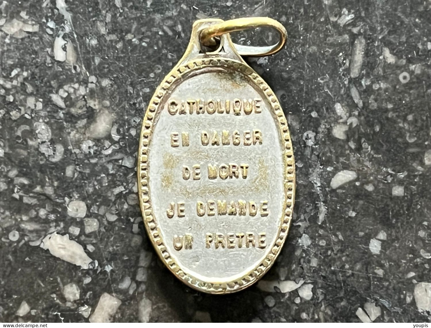 24WIL - Médaille Religieuse Catholique En Danger De Mort Demandez Un Prètre - Other & Unclassified