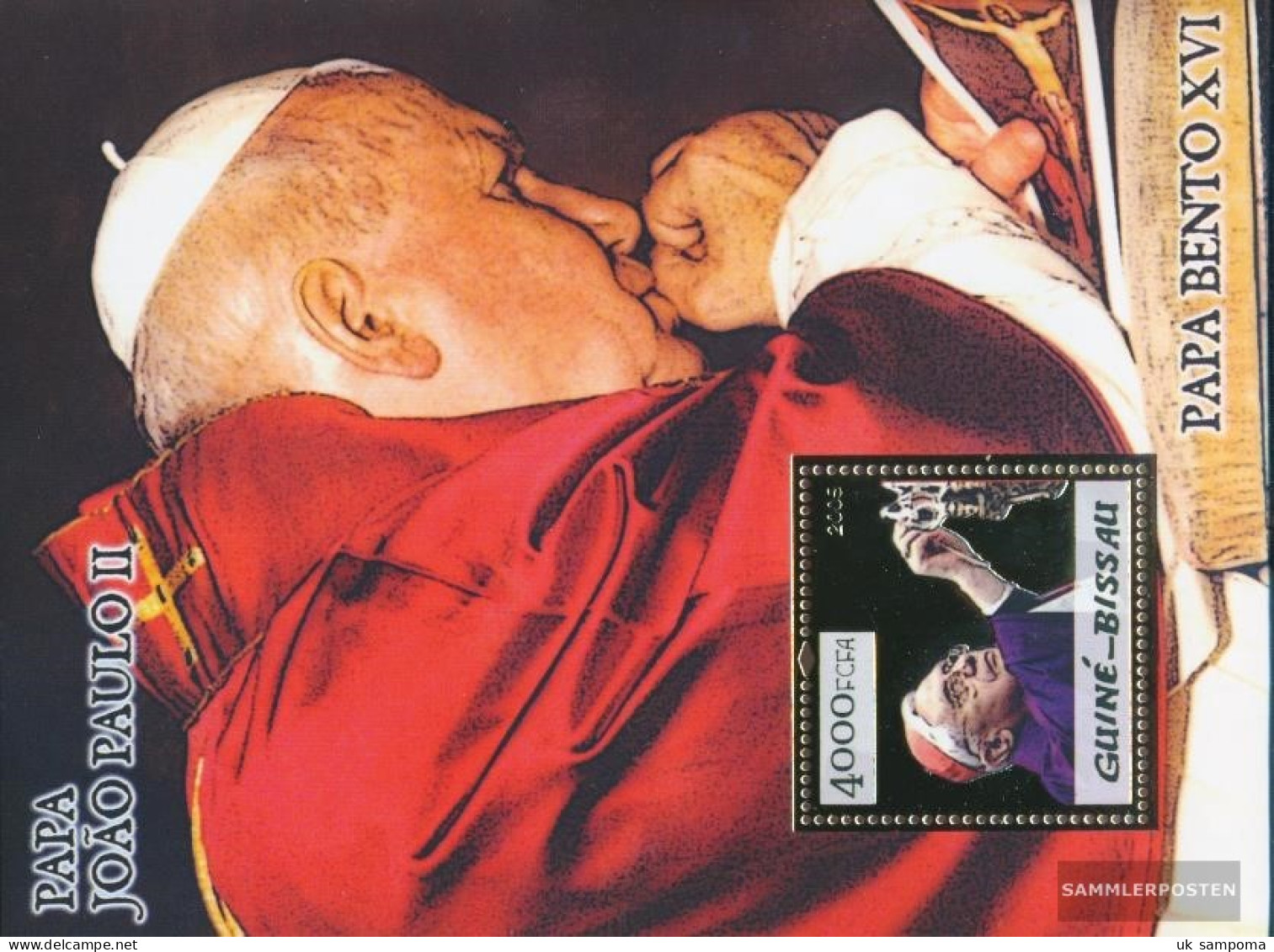 Guinea-Bissau Miniature Sheet 503 (complete. Issue) Unmounted Mint / Never Hinged 2005 Pope Benedikt + Johannes Paul II. - Guinée-Bissau