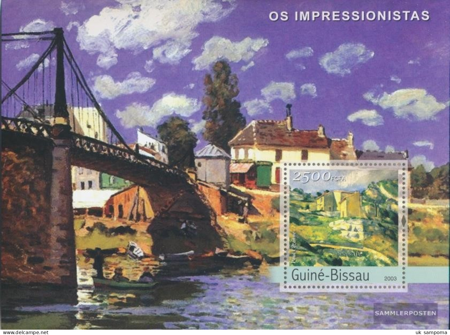 Guinea-Bissau Miniature Sheet 412 (complete. Issue) Unmounted Mint / Never Hinged 2003 Impressionists (czanne) - Guinea-Bissau
