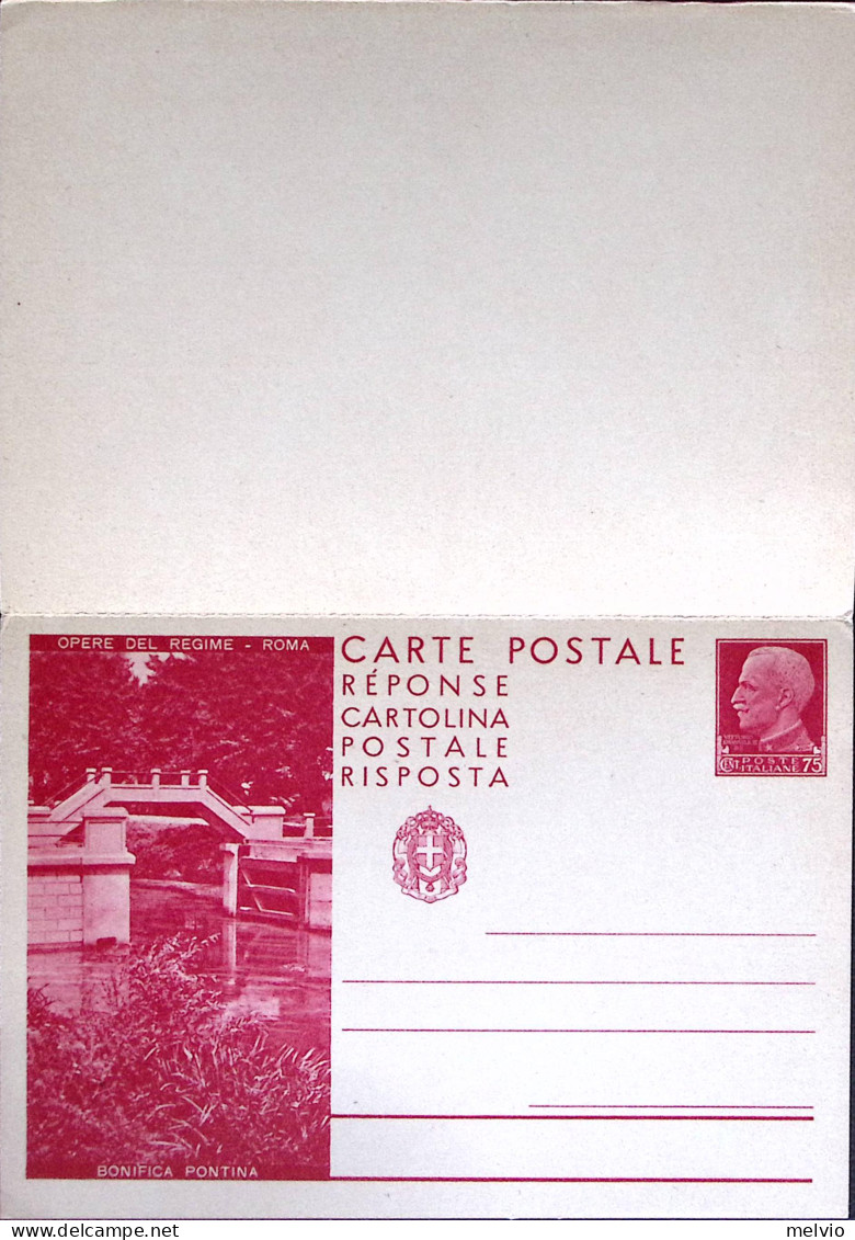 1931-Cartolina Postale Opere Regime C.75+75 Isolamento Del Campidoglio + Bonific - Postwaardestukken