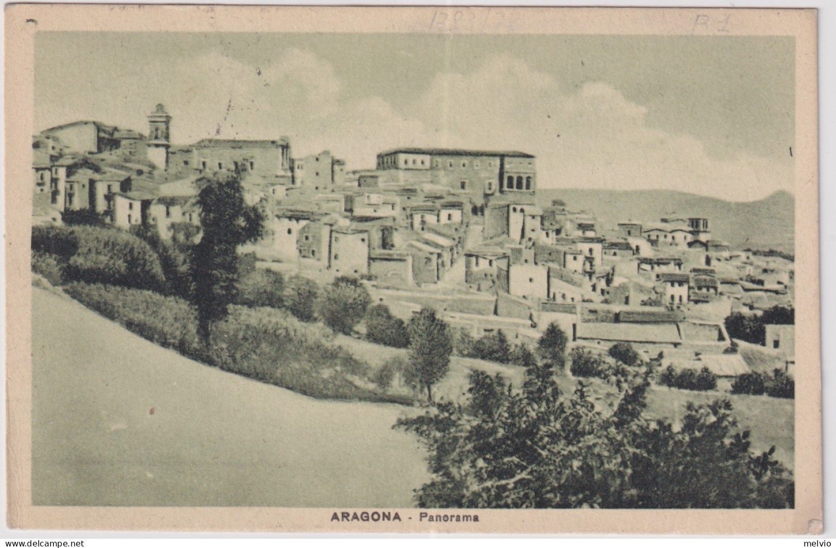 1941-Aragona Panorama Viaggiata Posta Militare M Sezione A 17.9 - Agrigento