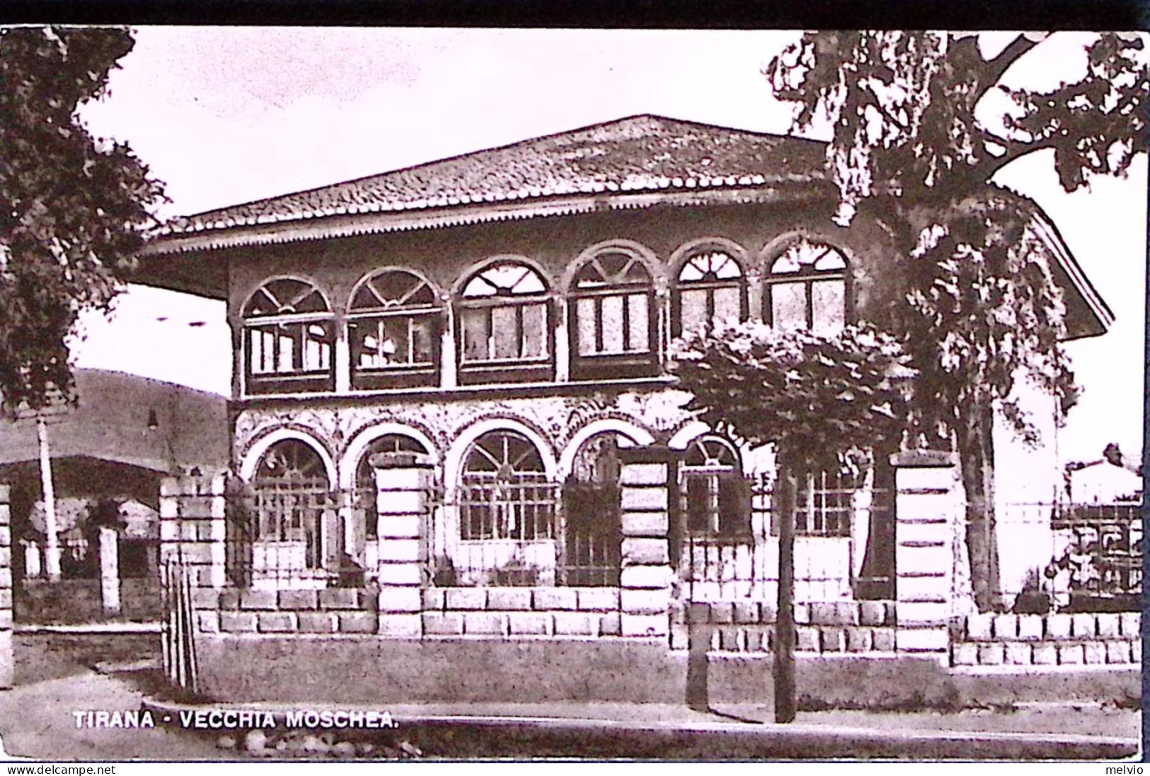 1941-TIRANA Vecchia Moschea Viaggiata Posta Militare N.201 C.2 (12.6) Non Affran - War 1939-45