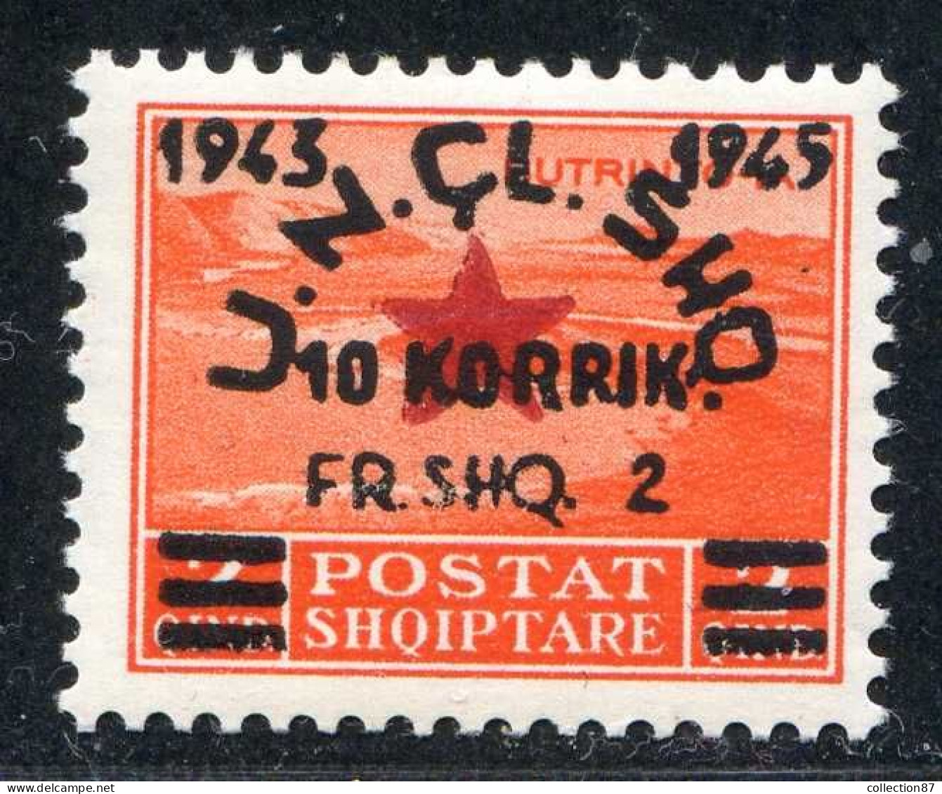 REF 091 > ALBANIE < Yv N° 323 * * < Neuf Luxe  Dos Visible MNH * *  > Albania - Albania