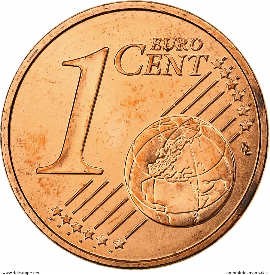 France, Euro Cent, BU, 2002, MDP, Cuivre Plaqué Acier, FDC, KM:1282 - France