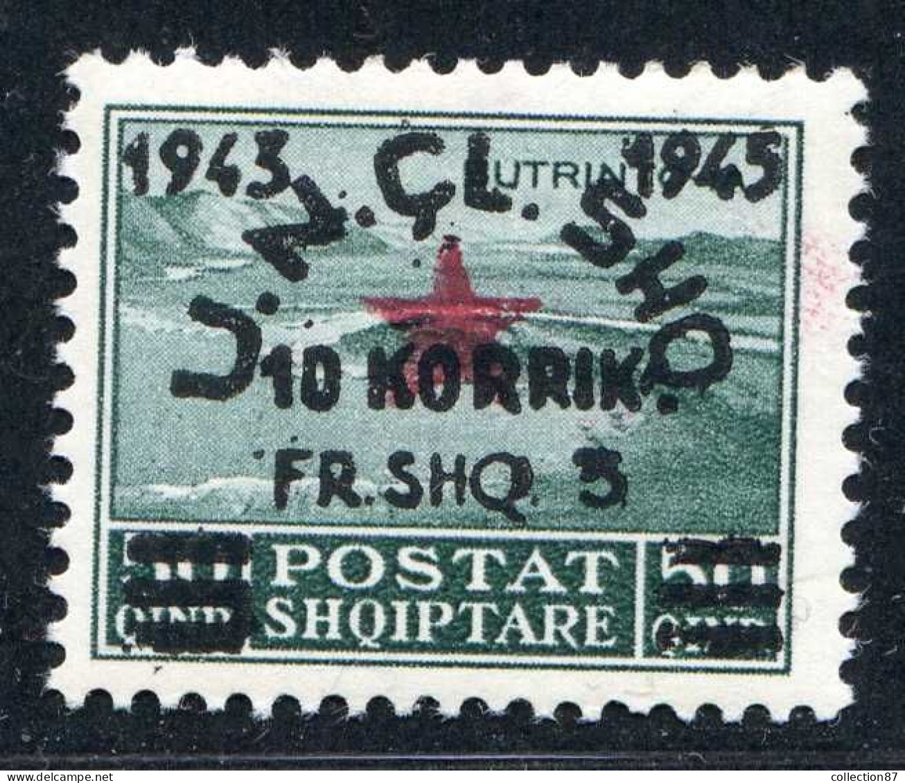 REF 091 > ALBANIE < Yv N° 324 * * < Neuf Luxe  Dos Visible MNH * * Cote 48 € > Albania - Albania