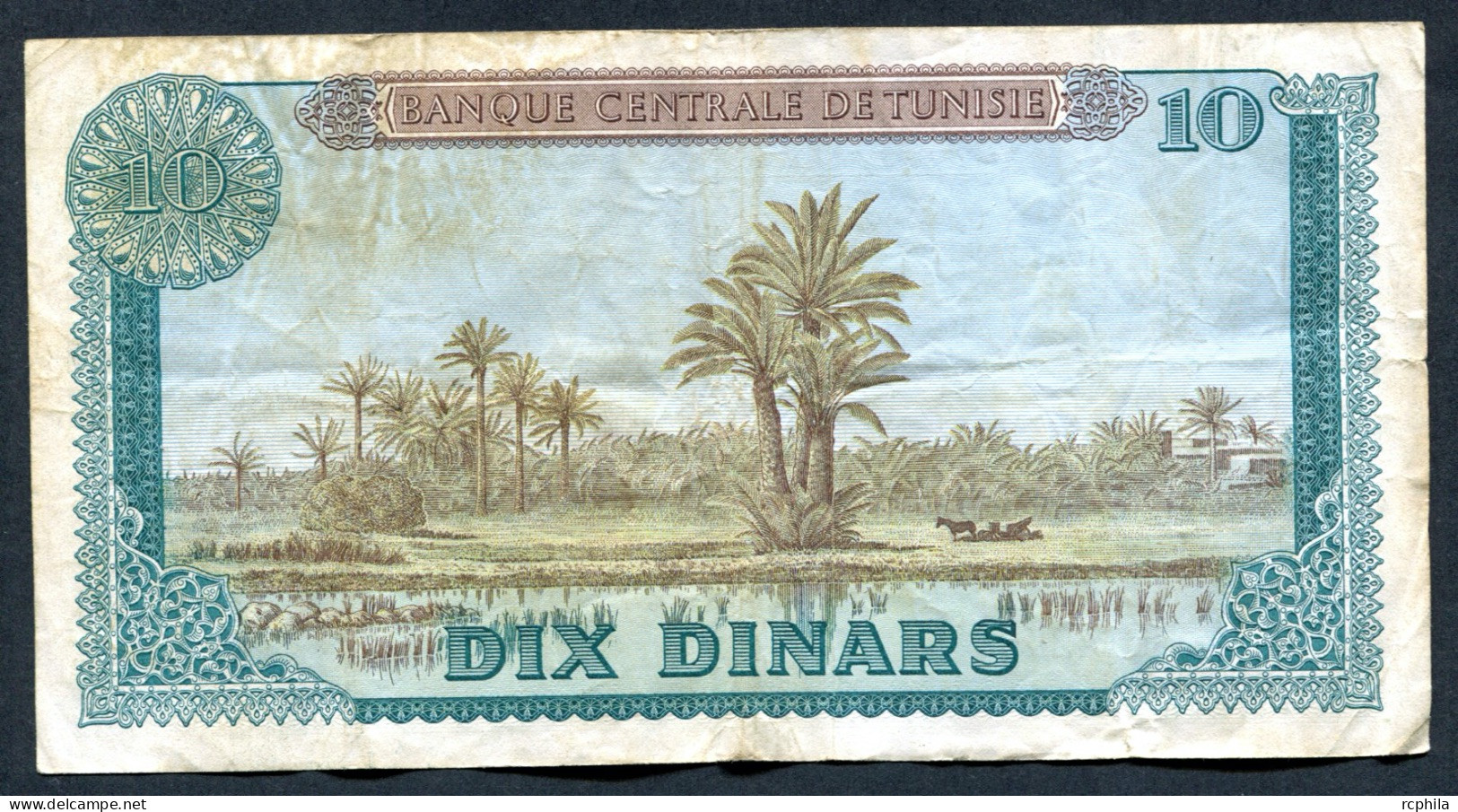 RC 27439 TUNISIE BILLET DE 10 DINARS EMIS LE 1-6- 1969 - Tunisia