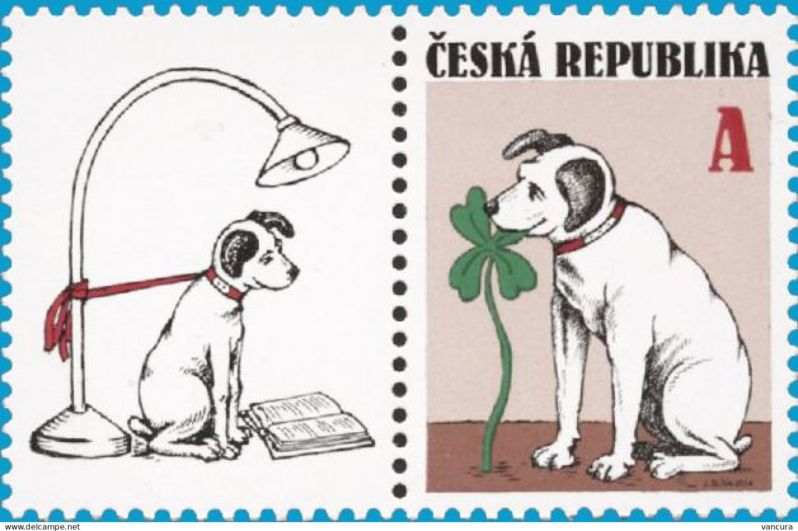 796 Czech Republic Good Luck Charm 2014 Dog - Perros