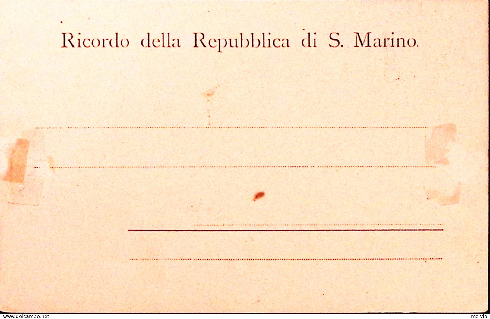 1895circa-SAN MARINO Convento Dei Cappuccini Affrancata Cifra C.2 Lato Veduta - Briefe U. Dokumente