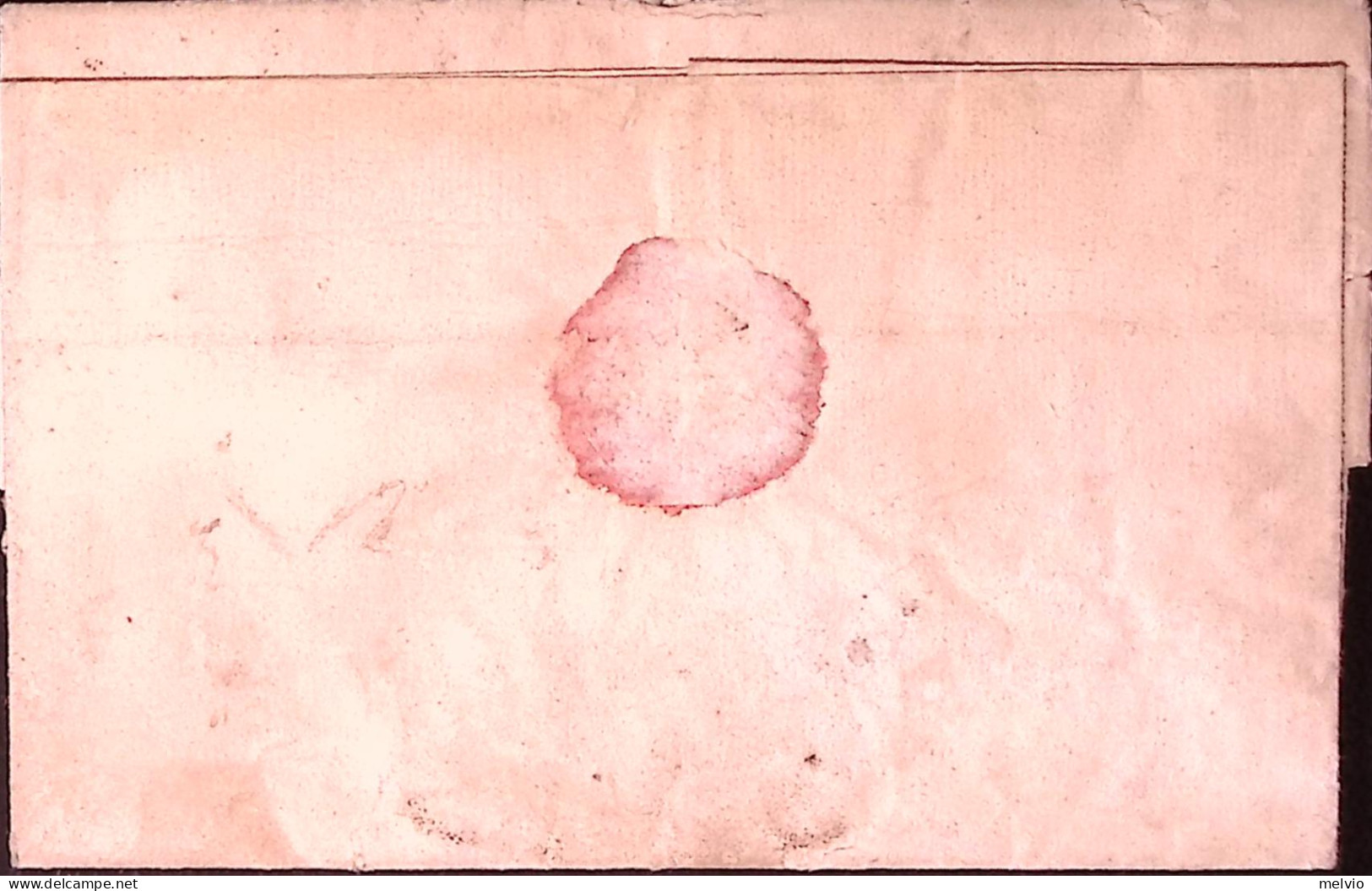1841-TOSCANA Rosignano SD Rosso Su Lettera Completa Di Testo (21.5) - 1. ...-1850 Prefilatelia