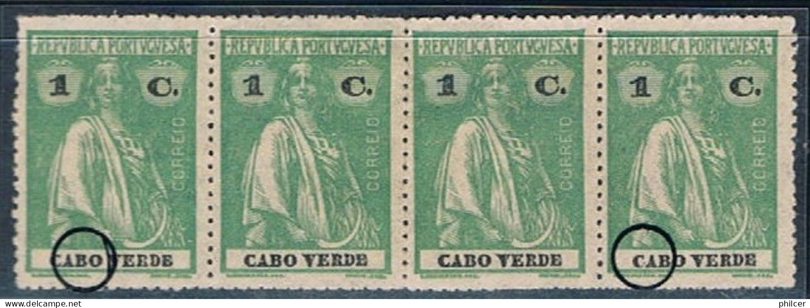 Cabo Verde, 1920/1, # 139, Cliché, MNG - Kapverdische Inseln