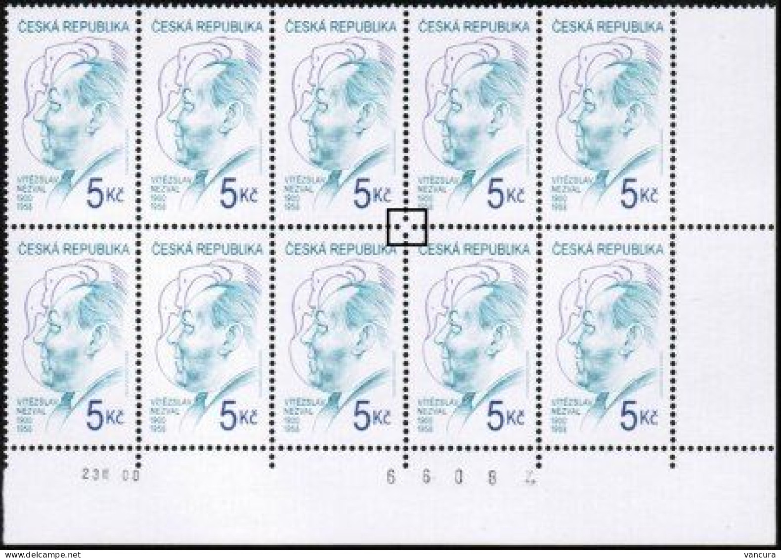 ** 256 Czech Republic Vitezslav Nezval, Poet 2000 - Unused Stamps