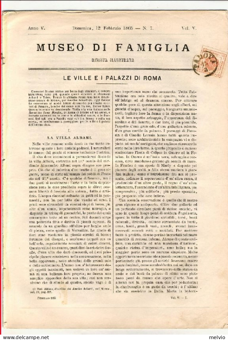 Lombardo Veneto-1858  Cat.Sassone Euro 400 Segnatasse Giornale 2kr.ben Marginato - Lombardy-Venetia