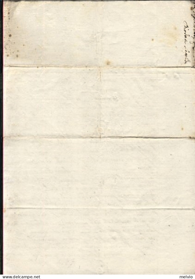 1623-Vicenza 12 Agosto Lettera Di Adeodato Scaglia - Documentos Históricos