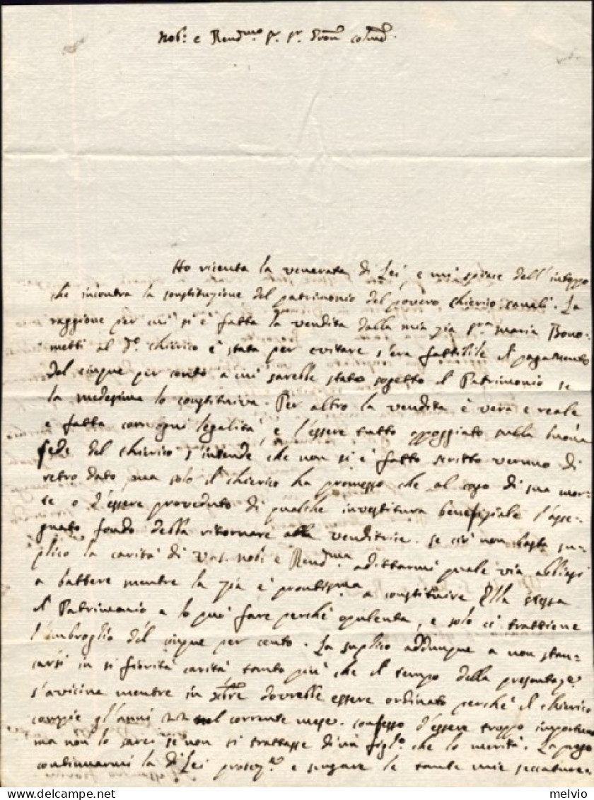 1789-Gianico 8 Novembre Lettera Di Alessamdro Fiorini A Francesco Antonio Arici - Documentos Históricos