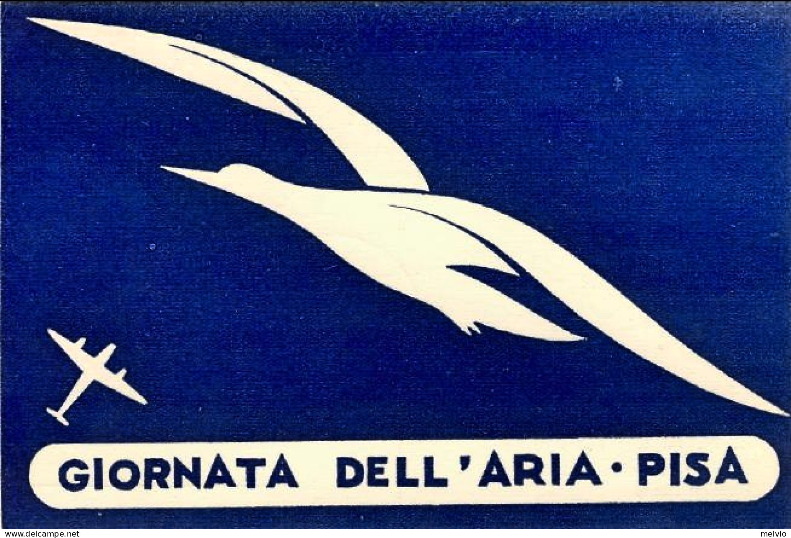 1949-cartolina Illustrata Giornata Dell'aria-Pisa Edita Per Cura Della Societa'  - Manifestazioni