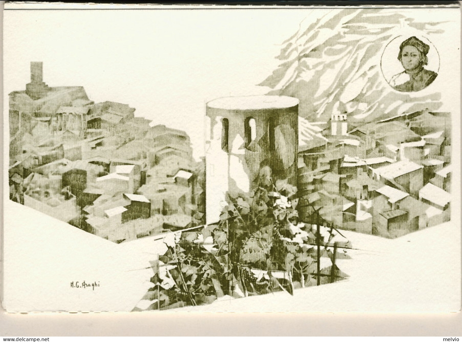 1991-serie Di Otto Cartoline Disegnate Da M.G.Araghi " Le Cartoline Di Cristofor - 1991-00: Poststempel