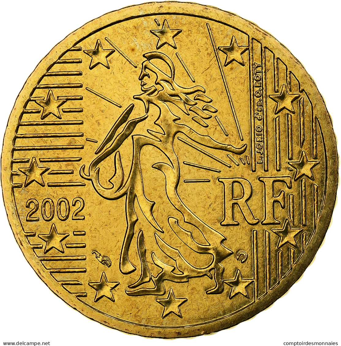 France, 50 Euro Cent, BU, 2002, MDP, Or Nordique, FDC, KM:1287 - Frankrijk