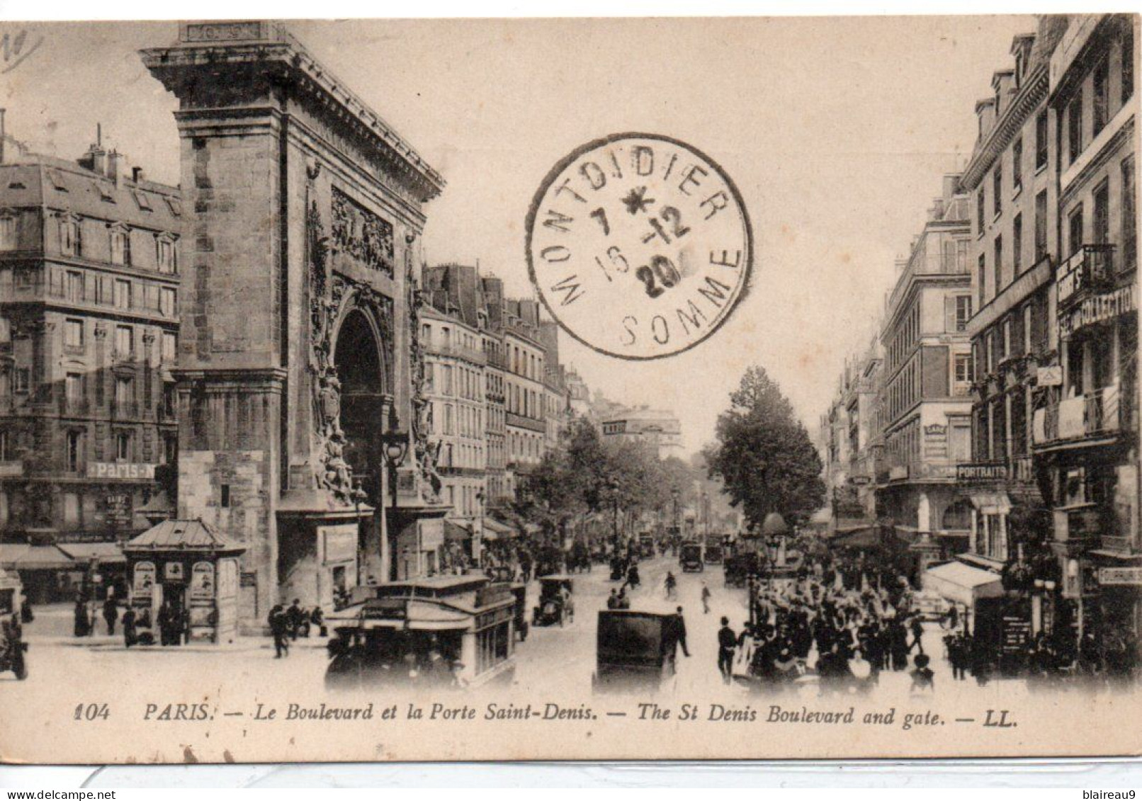 104 Le Boulevard Et La Porte Saint Denis - Arrondissement: 10