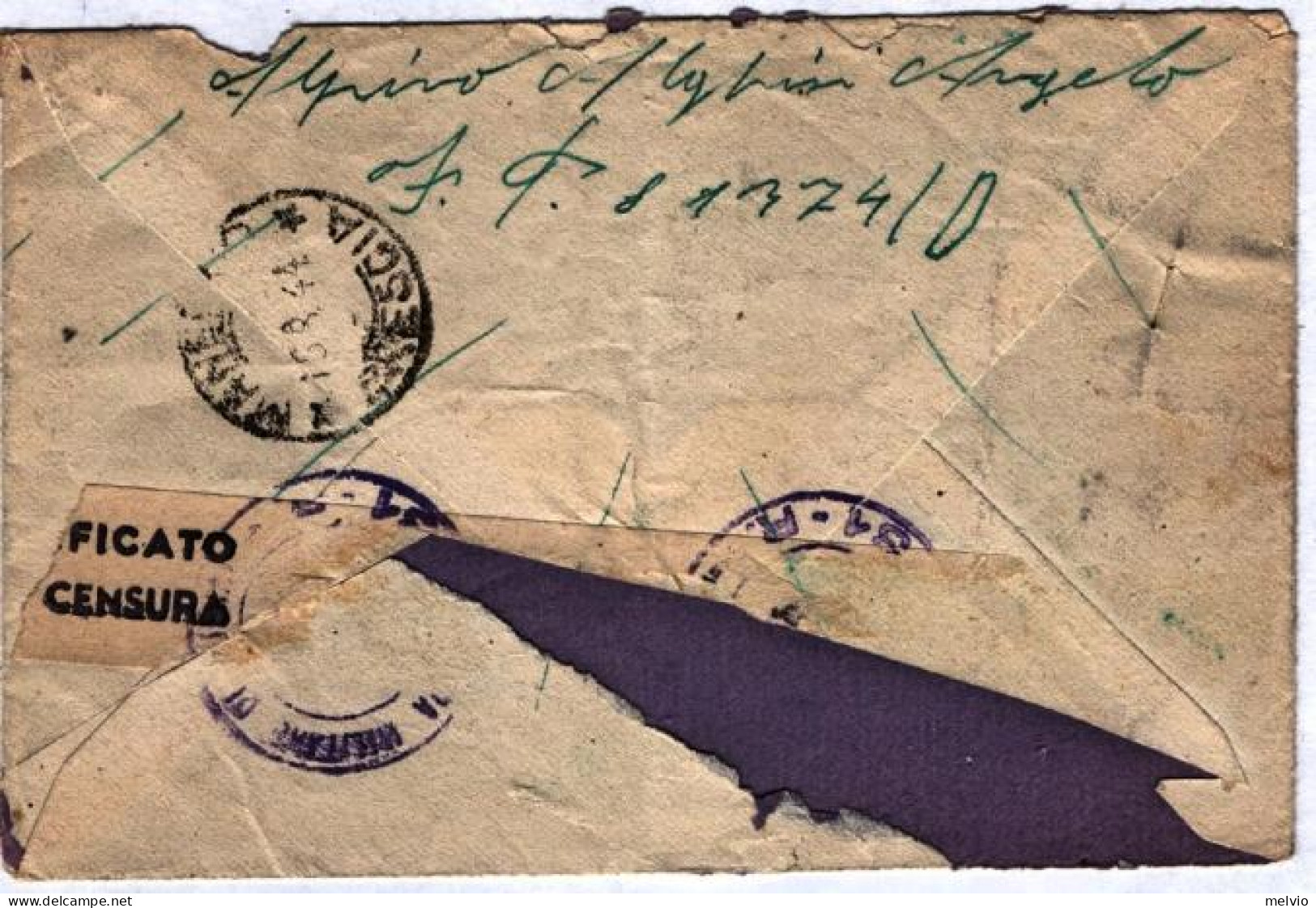 1944-feldpost 81374D Del 18.07 - Marcophilia