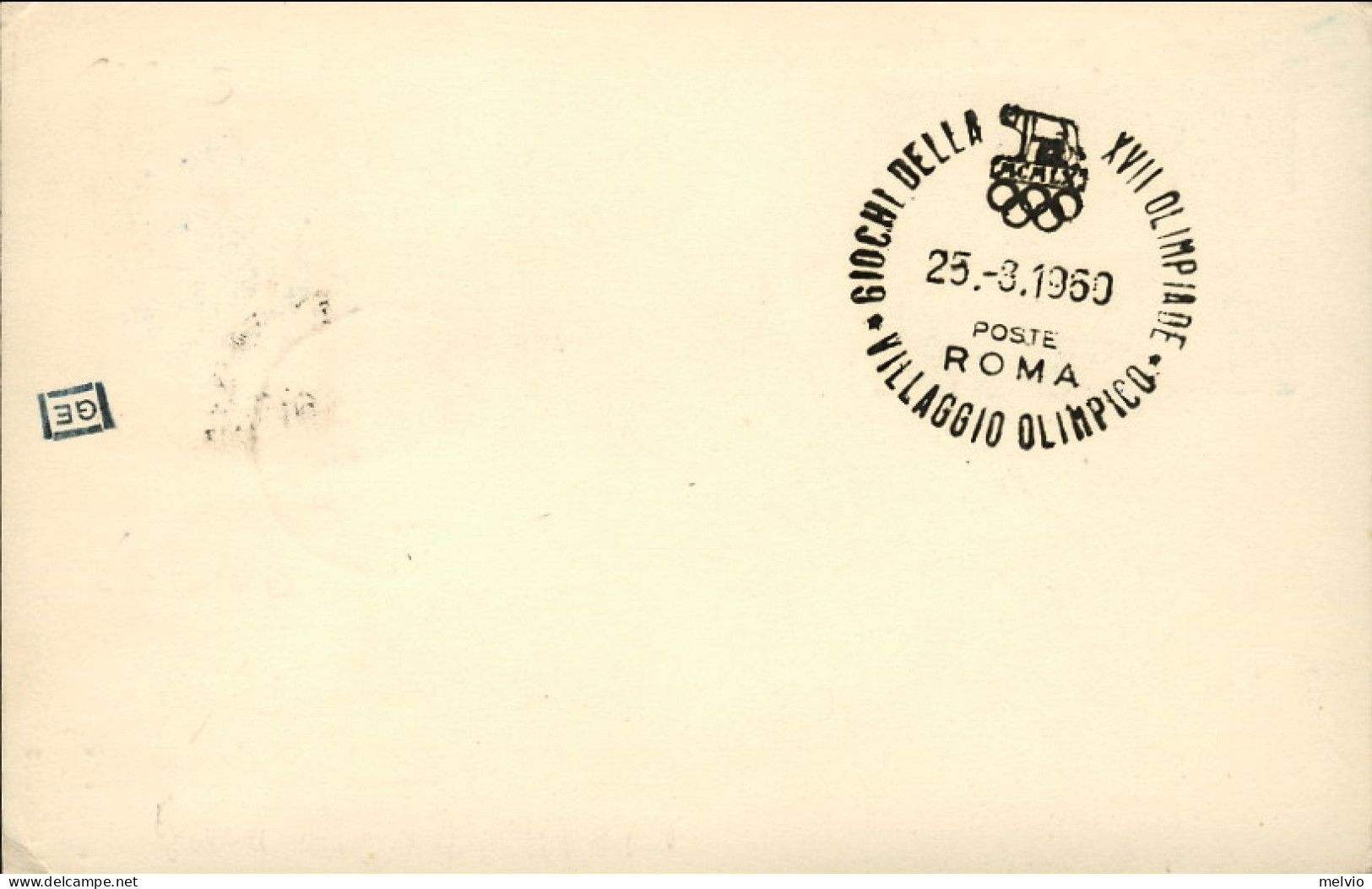 1960-Belgique Belgium Belgio Cartolina Volo Olimpico Monaco Roma Del 25 Agosto - Covers & Documents