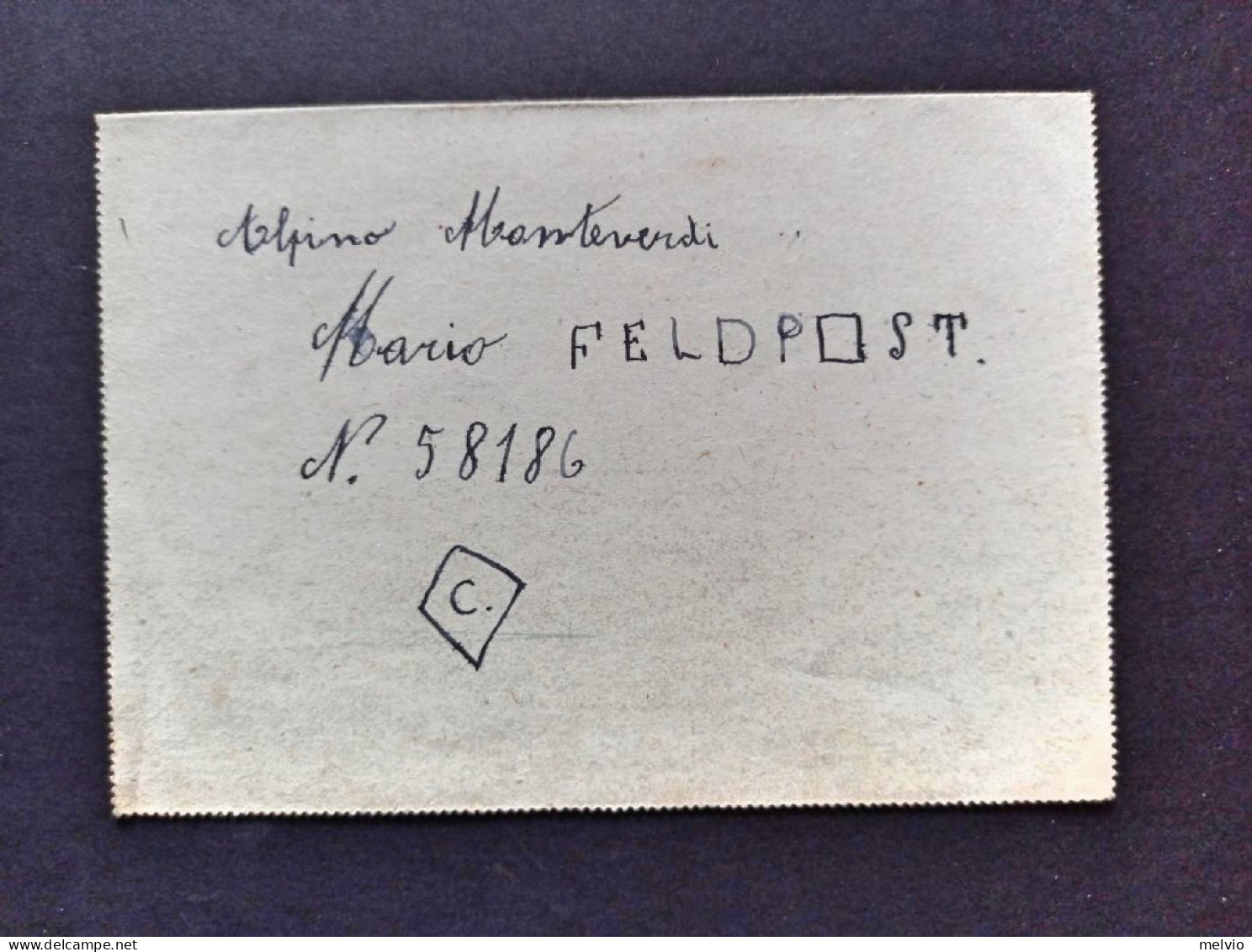 1944-B.P. Da 25c. Manoscritto Feldpost 58186 Per Orzinuovi Con Effigie E Simboli - Marcophilia