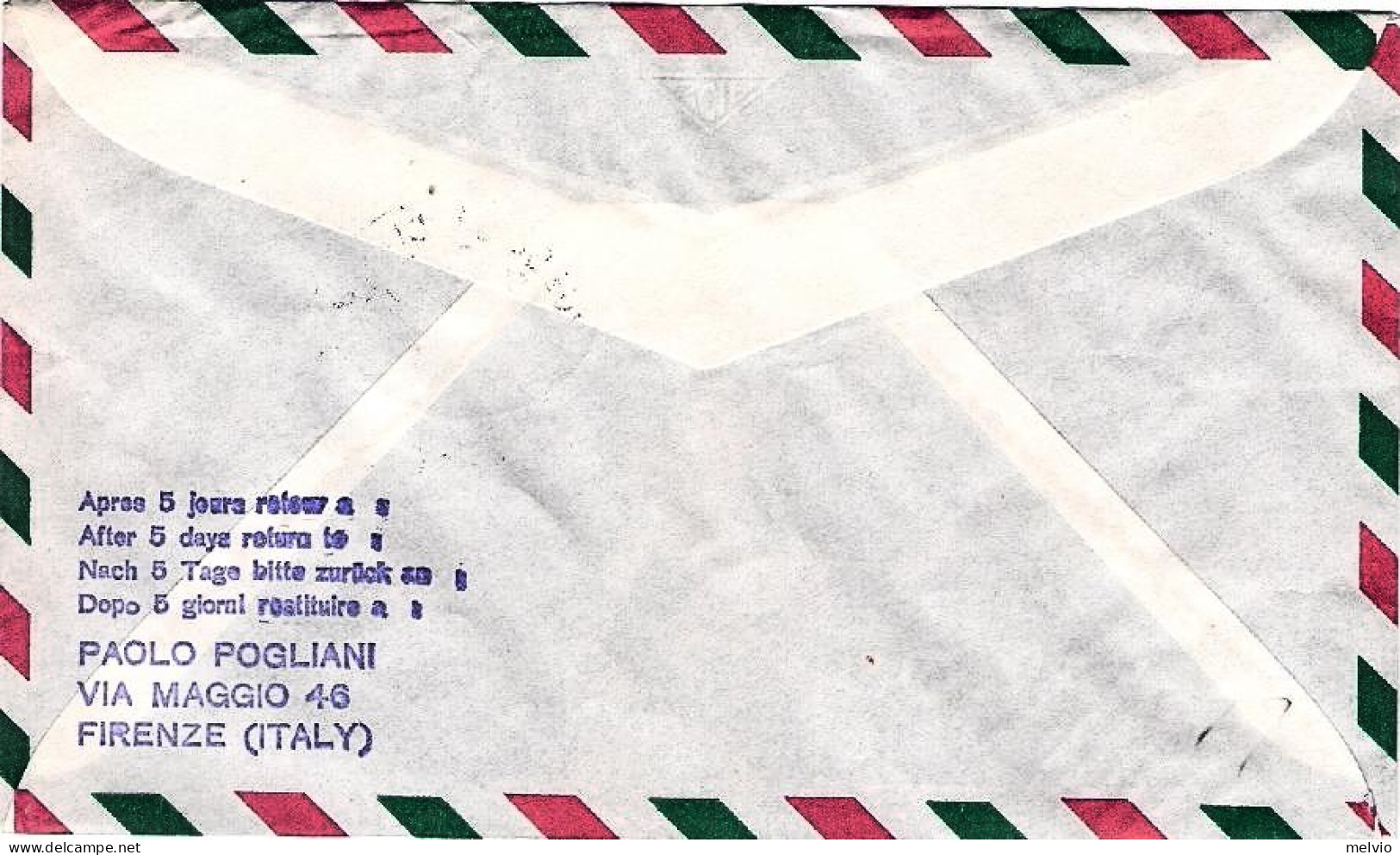 San Marino-1964 Diretto A Showaku Nagoya "Mit Interflug Olympiade Flug Via Berli - Airmail