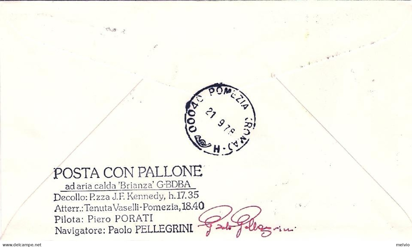 1978-Filippine Volo Con Mongolfiera Per Eurphila Roma-Pomezia Al Verso Bollo "po - Philippinen
