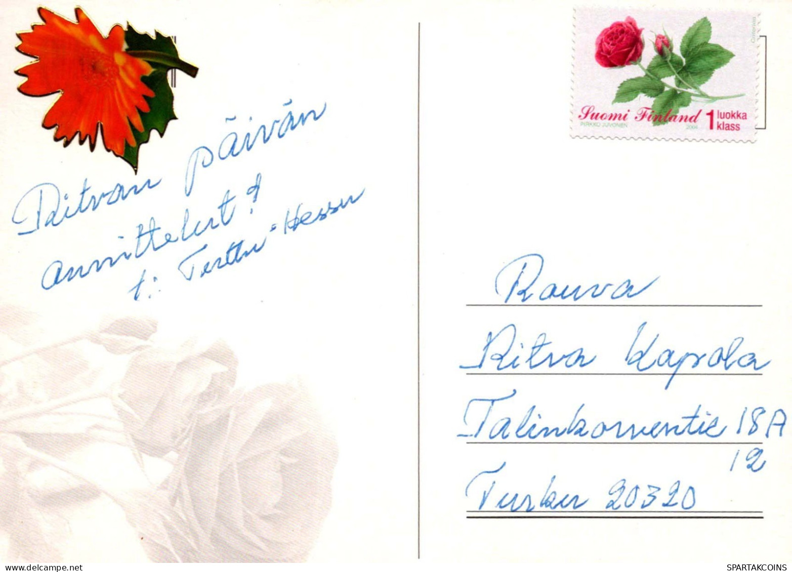 FLOWERS Vintage Postcard CPSM #PBZ399.GB - Flowers