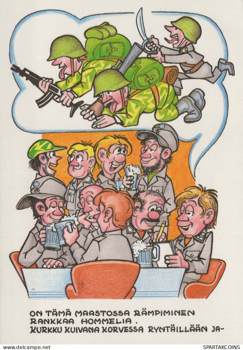 SOLDIERS HUMOUR Militaria Vintage Postcard CPSM #PBV788.GB - Humoristiques