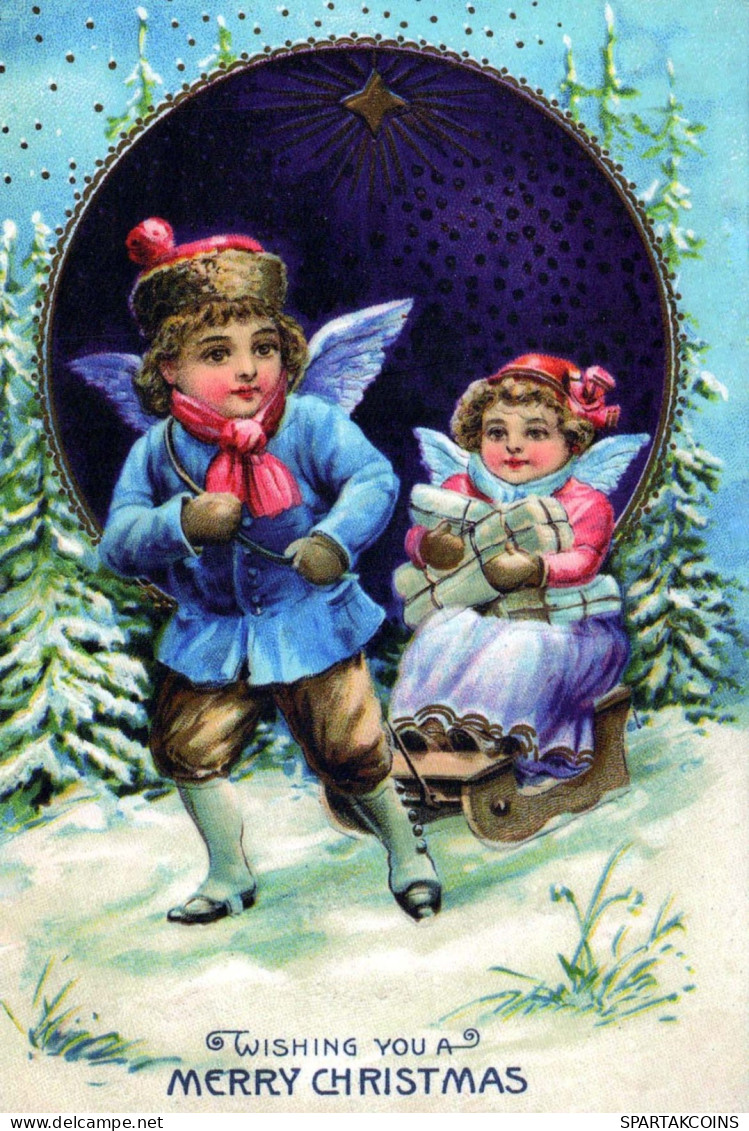 ANGEL Christmas Vintage Postcard CPSM #PBP434.GB - Anges