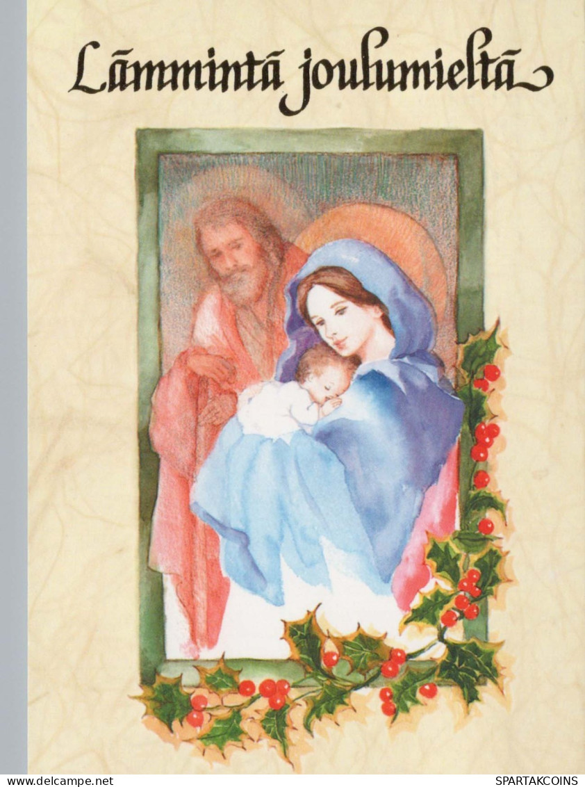 Virgen Mary Madonna Baby JESUS Christmas Religion Vintage Postcard CPSM #PBB917.GB - Virgen Mary & Madonnas