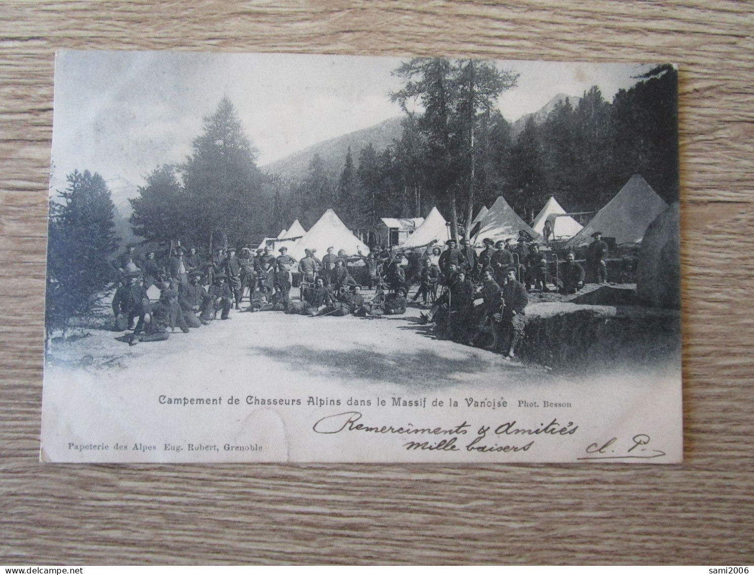 73 CAMPEMENT DE CHASSEURS ALPINS DANS LE MASSIF DE LA VANOISE ANIMEE TENTES - Other & Unclassified