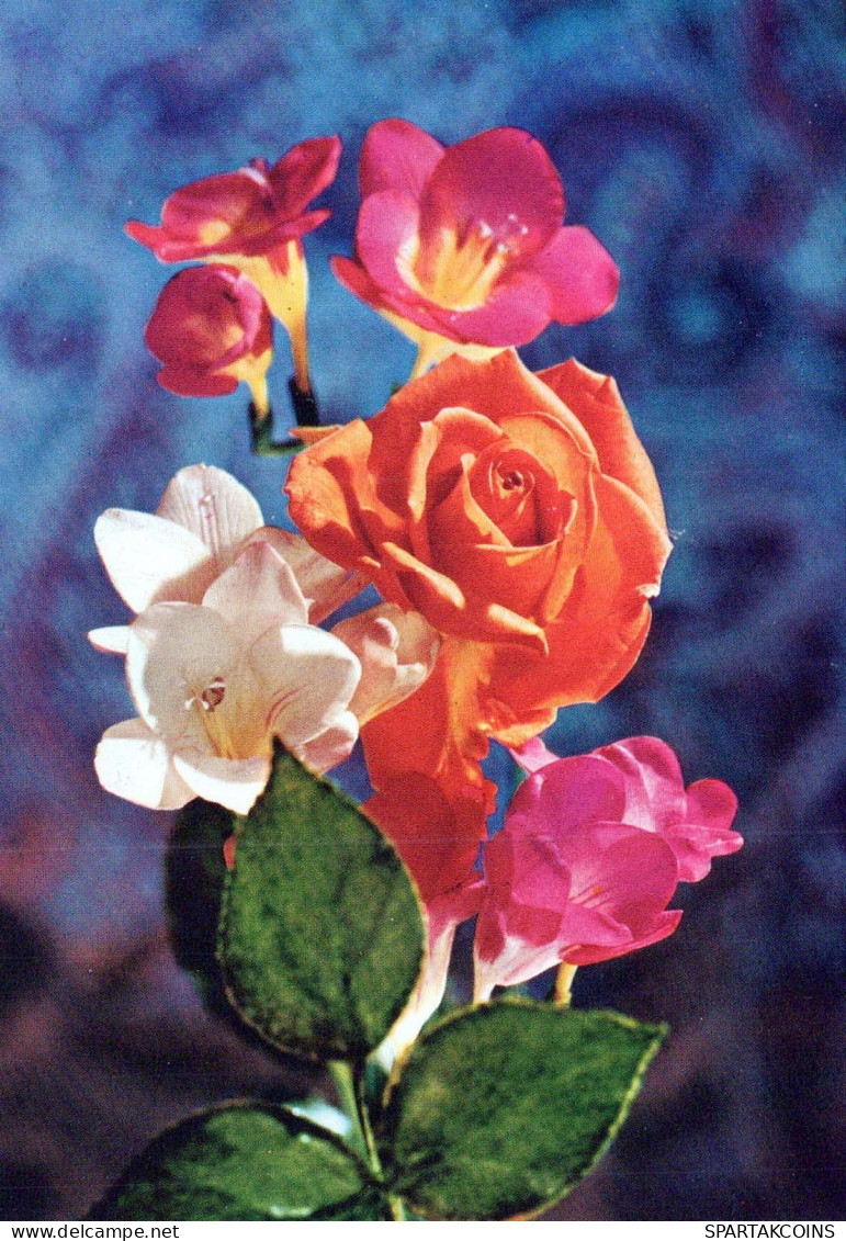 FLOWERS Vintage Postcard CPSM #PAS232.GB - Flowers