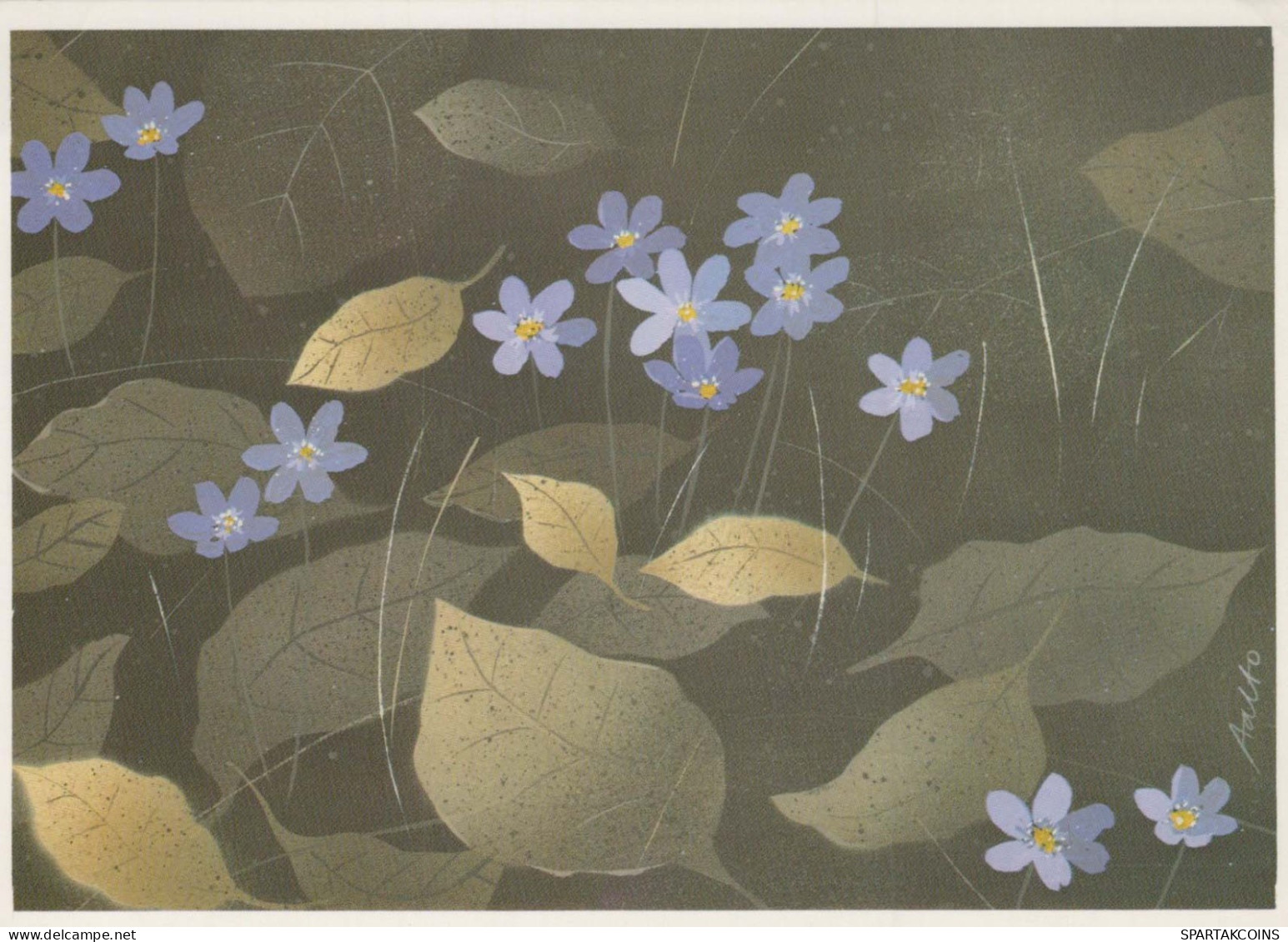 FLOWERS Vintage Postcard CPSM #PAR391.GB - Flores