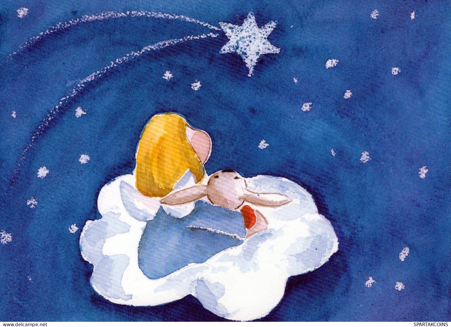 ANGEL CHRISTMAS Holidays Vintage Postcard CPSM #PAH082.GB - Engel