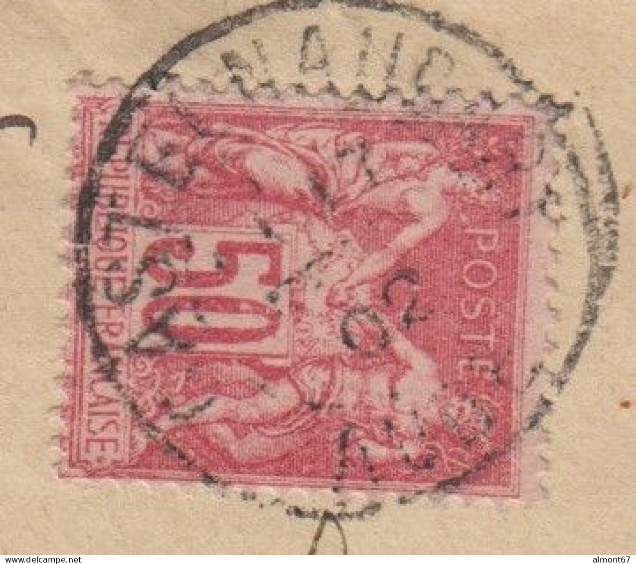 Sage N° 104 Seul Sur Lettre Chargée De Castelnaudary - Cote : 120 € - 1877-1920: Periodo Semi Moderno