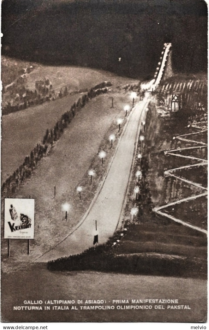 1950-Vicenza Asiago Prima Manifestazione Notturna Trampolino Olimpionico Del Pak - Vicenza