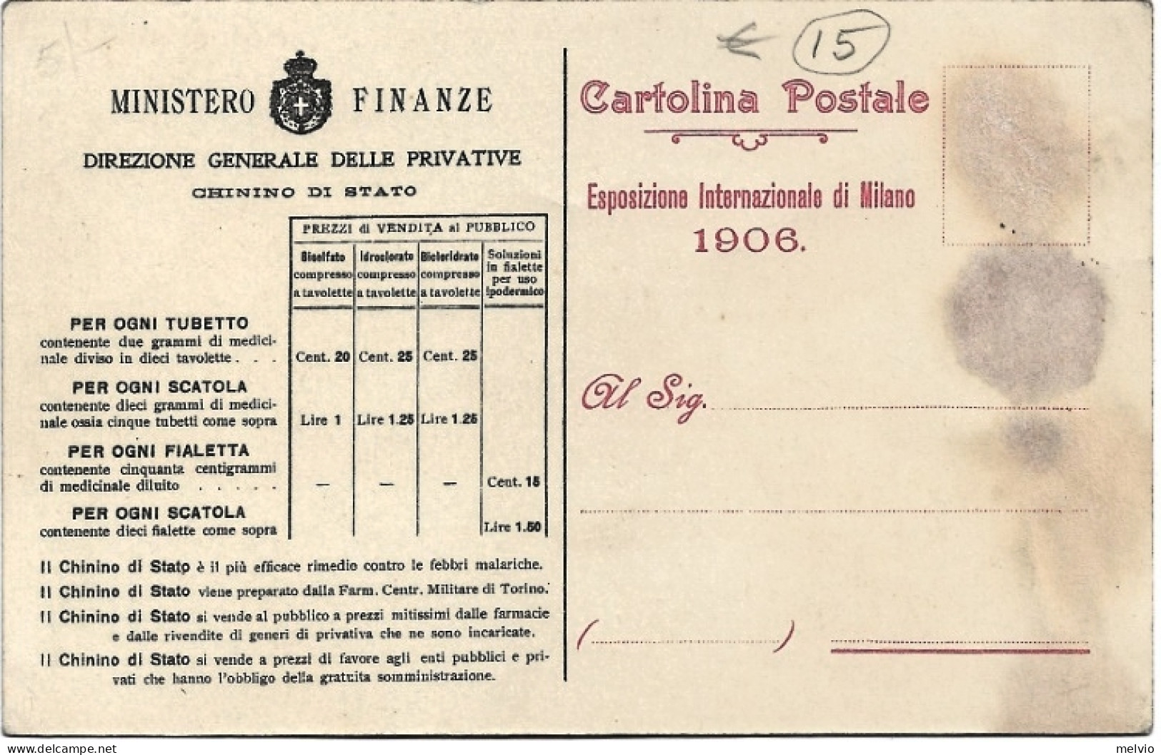 1906-Milano Esposizione Internazionale Di Milano - Milano (Mailand)