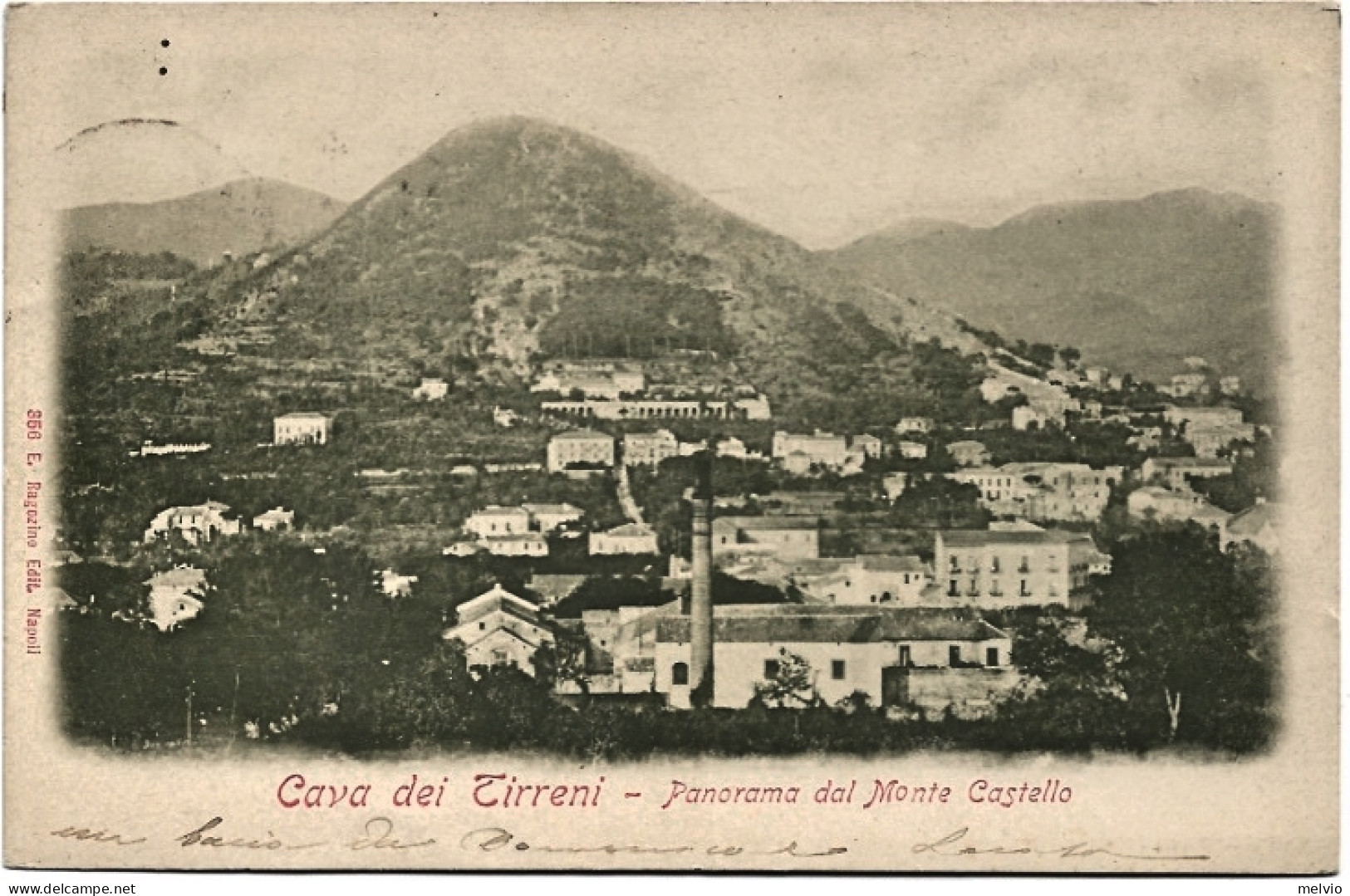 1902-Cava Dei Tirreni-Panorama Dal Monte Castello, Viaggiata - Cava De' Tirreni