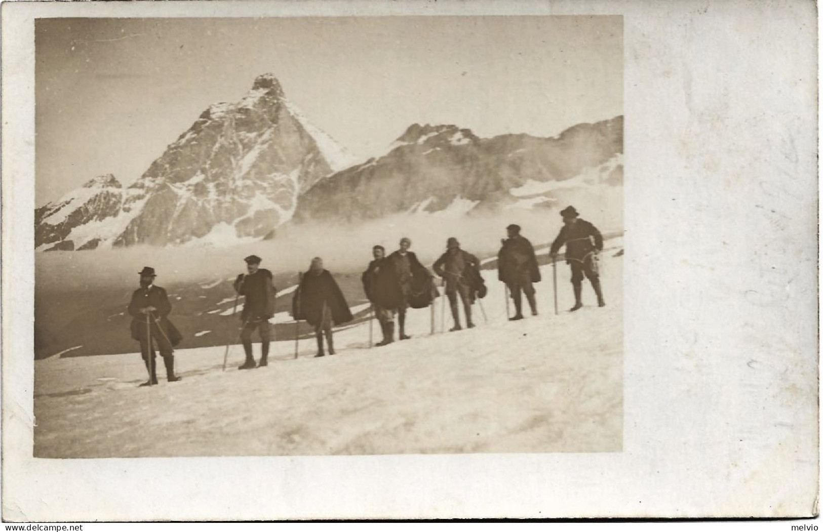 1920circa-Pieve Di Cadore Gruppo Di Apinisti In Cordata - Belluno