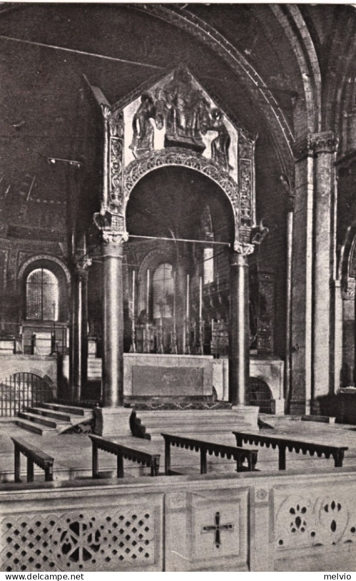 1945-RSI Basilica Di S.Ambrogio Milano Affrancata 30c. GNR+10c.PM - Marcofilía