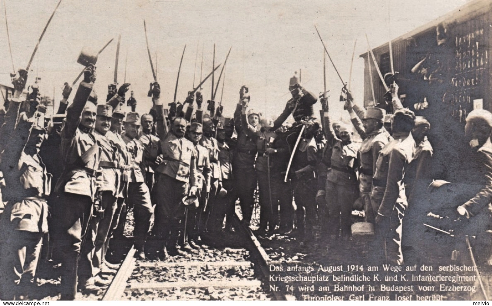1914-Das Anfangs Am Wege Auf Den Serbischen Kriegsschauplatz Befindliche K. Und  - Patriottiche