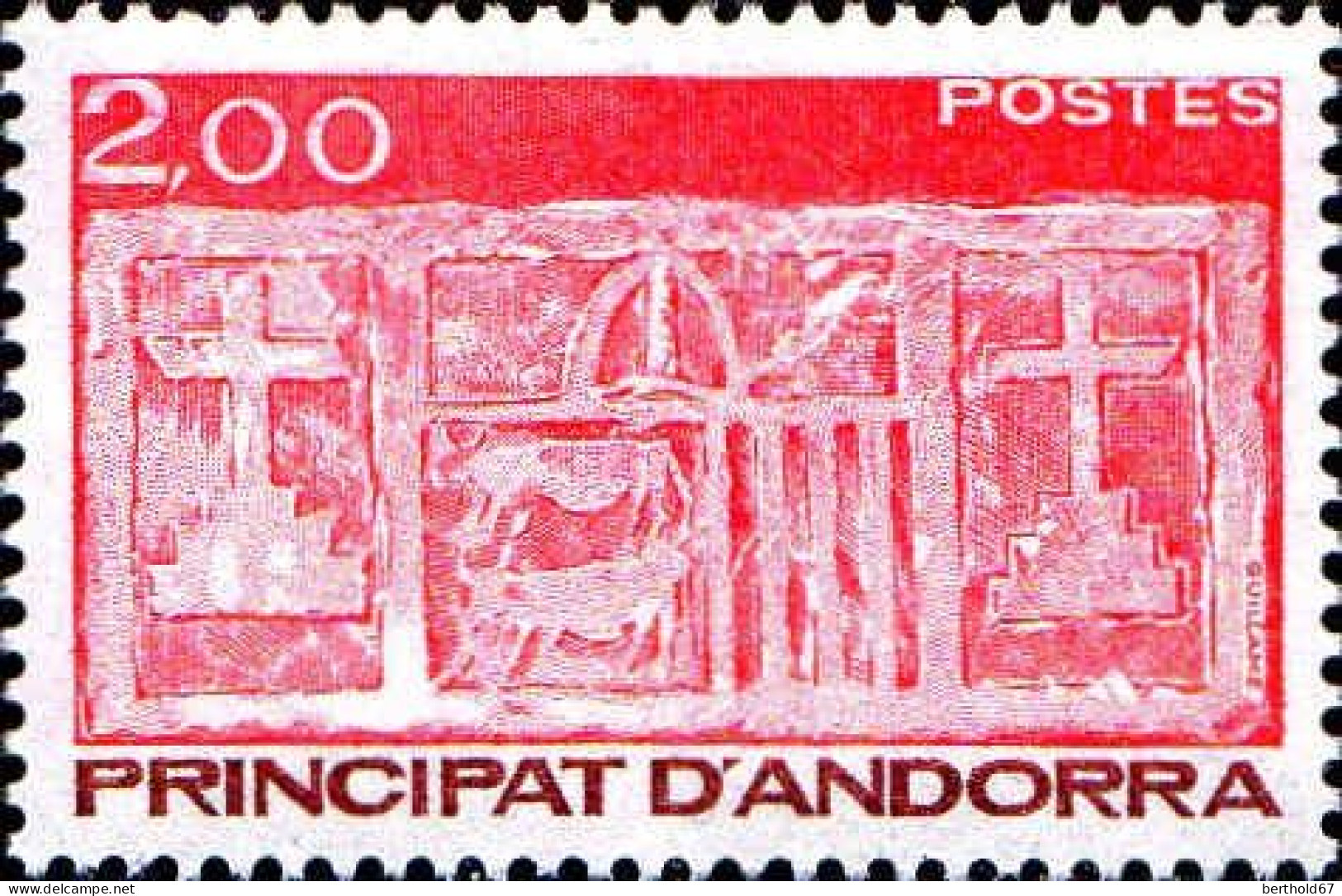 Andorre (F) Poste N** Yv:323 Mi:344 Ecu Primitif Des Vallées - Unused Stamps