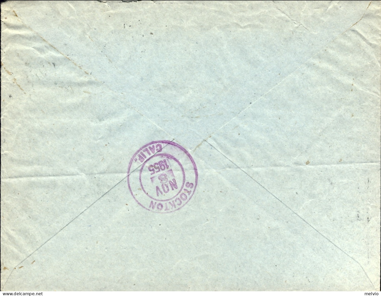 1955-raccomandata X Gli U.S.A. Affr. Quartina L.60 FAO Con Bordo Di Foglio E Ben - 1946-60: Storia Postale